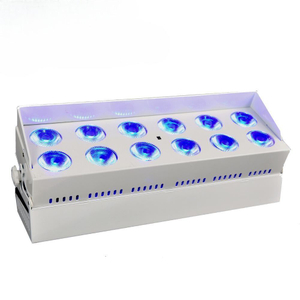 12pcs Battery Phone Control White/Black Shell LED Wall Washer FD-AB1218A