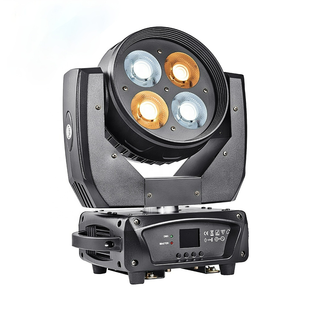 4pcs 50W Four-eyes Face LED Moving Head Audience Light FD-LM450